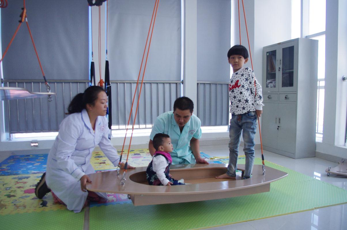 儿童悬吊训练系统对小儿脑瘫肢体的训练(图1)